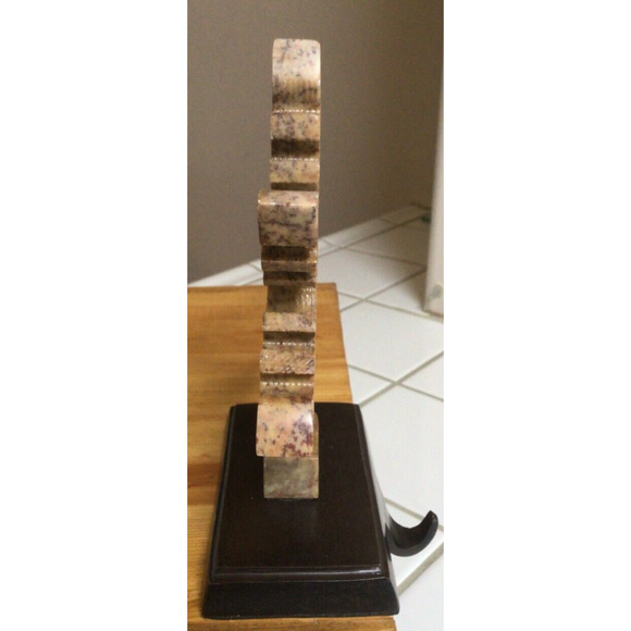 2 Christmas Snowflake Stocking Holders Hangers Faux Marble Metal Base ~851A - Picture 3 of 7